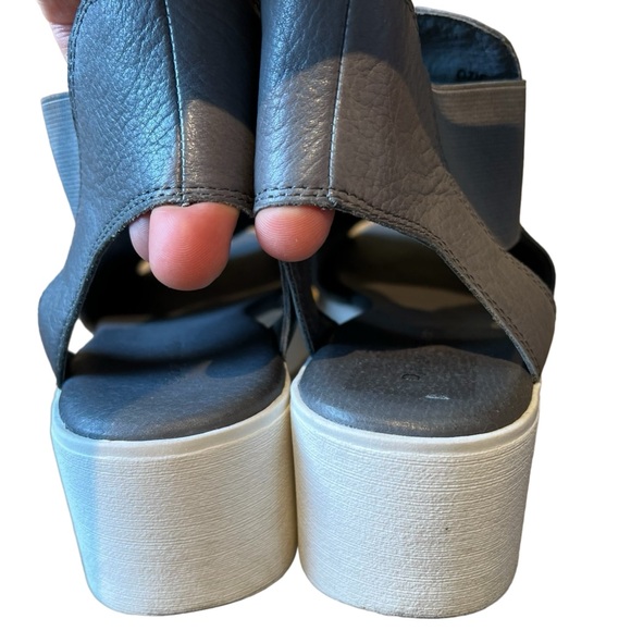 🌺 Django & Juliette Ozie Leather Open Toe Platform Sandals 41 - Picture 8 of 12